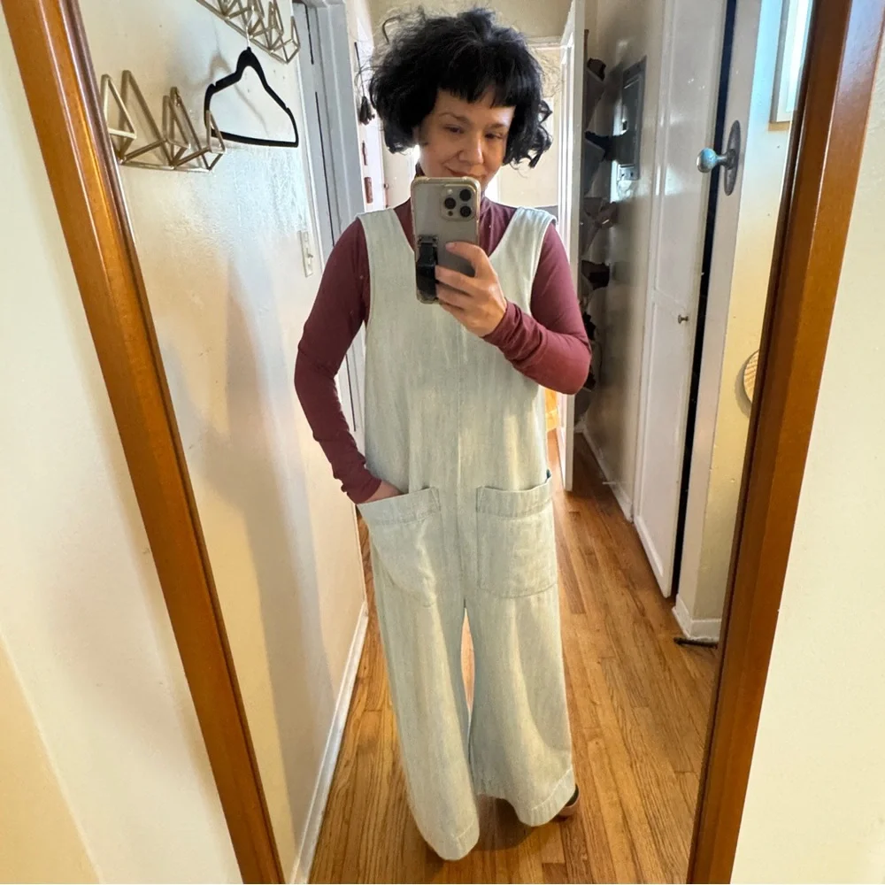 Ilana Kohn Milo Jumpsuit in Light Denim Wash - Small - Picture 9 of 9